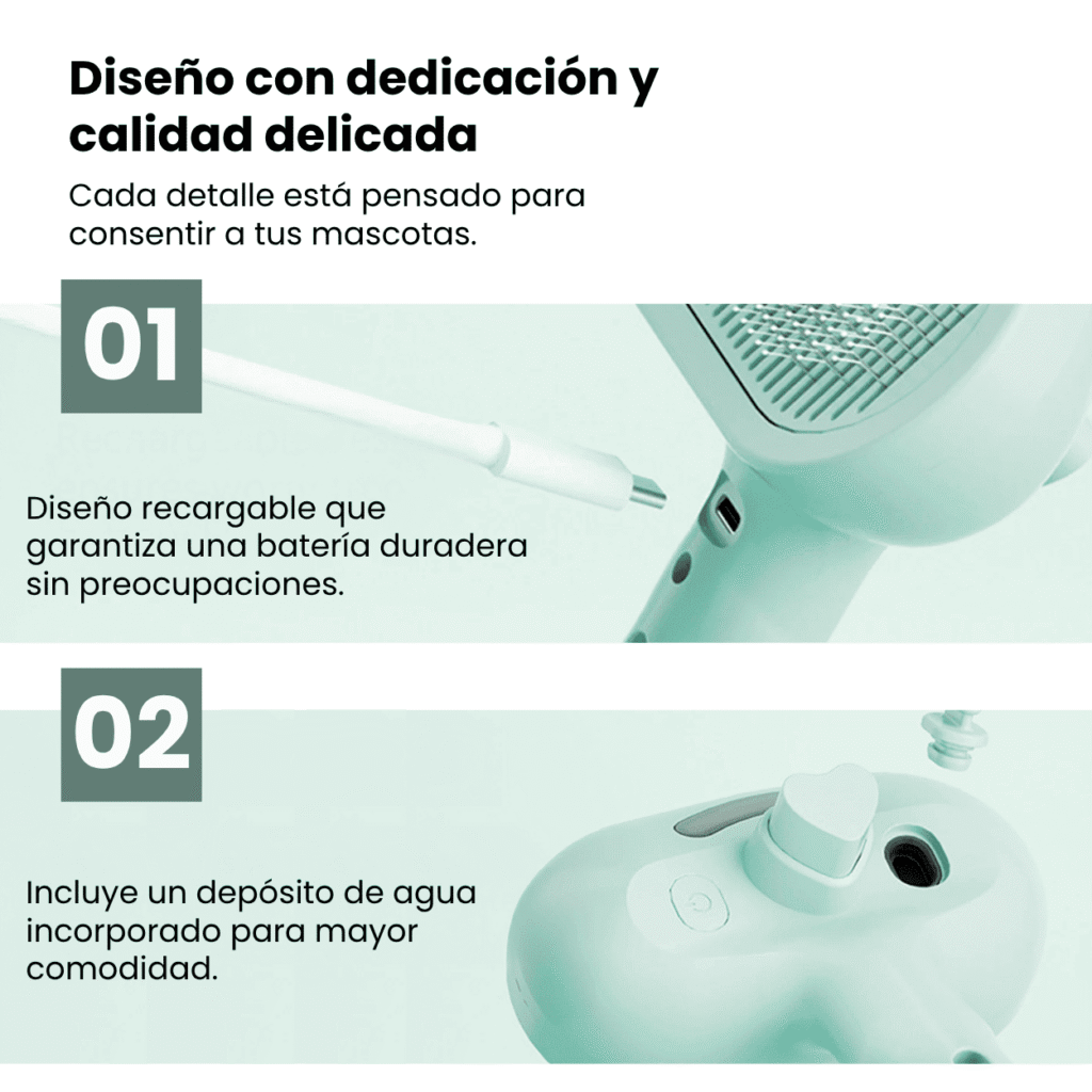 cepillo para mascotas FluffyClean